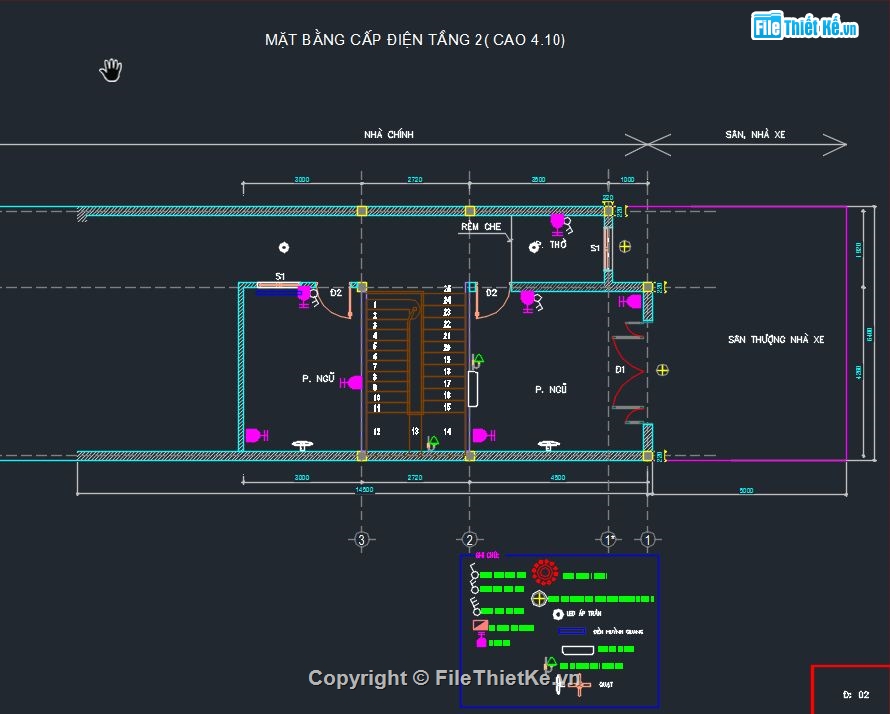 Nhà 2 tầng,2 tầng 6.4x14.5m,file cad nhà 2 tầng,Nhà ở 2 tầng,bản vẽ nhà 2 tầng,thiết kế nhà 2 tầng